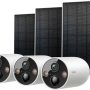 TP-Link Tapo - 3-pack Outdoor Battery-Powered Wireless 2K QHD Security Camera with 3 Solar Panels - White - Image 1