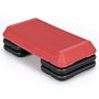 Costway - 29'' Adjustable Workout Fitness Aerobic Stepper Exercise Platform W/Riser 4'' -6'' -8 - Red/Black - Image 1