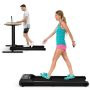 Costway - Walking Pad w/265 lbs Capacity Remote Control & LED Display Under Desk Treadmill - Black - Image 1
