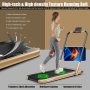 Costway - Up To 7.5MPH 2.25HP 2-in-1 Folding Under Desk Treadmill W/Remote Control Speaker APP, Single Display Screen - Gold - Image 1