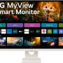 LG - My View 32" VA UHD 60Hz Smart Monitor (HDMI, USB-C) - White - Image 1