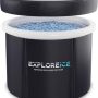 Explore Ice - Extra Large Cold Ice Bath Tub for Athletes, Premium Cold Plunge Tub for Outdoor - White/Black - Image 1