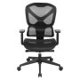 OSP Home Furnishings - High Back Mesh Back Manager's Chair with Self-Adjusting Lumbar Support and Adjustable Arms - Black 71142M-3 - Image 1