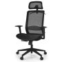 Costway - Ergonomic High Back Mesh Office Chair Recliner Task Chair with Hanger - Black - Image 1