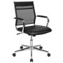 Alamont Home - Hansel Contemporary Mesh Executive Swivel Mid-Back Office Chair - Black - Image 1