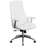 Alamont Home - Contemporary Leather/Faux Leather Executive Swivel Office Chair - White ALA-CUZ1-24088 - Image 1