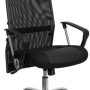 Alamont Home - Abney Contemporary Leather/Faux Leather Swivel Office Chair - Black - Image 1