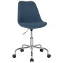 Alamont Home - Aurora Series Contemporary Fabric Swivel Office Chair - Blue - Image 1