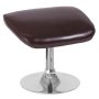 Alamont Home - Egg Rectangle Contemporary Leather/Faux Leather Ottoman - Brown LeatherSoft - Image 1