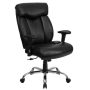 Alamont Home - Hercules Big & Tall 400 lb. Rated High Back Executive Office Chair with Arms - Black LeatherSoft - Image 1