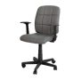 Alamont Home - Clayton Modern Vinyl Swivel Office Chair with Arms - Gray - Image 1