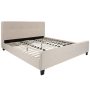 Alamont Home - Tribeca Button Tufted Upholstered Platform Bed - Beige ALA-IH31-228468 - Image 1