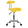Alamont Home - Elliott Contemporary Plastic Swivel Office Chair - Yellow - Image 1