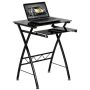 Alamont Home - Norris Rectangle Contemporary Glass Home Office Desk - Black - Image 1