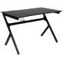 Alamont Home - Duncan Rectangle Modern Laminate Gaming Desk - Black ALA-OBOO-464684 - Image 1