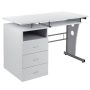 Alamont Home - Joshua Rectangle Contemporary Laminate Home Office Desk - White - Image 1