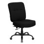 Alamont Home - Hercules Contemporary Fabric Big & Tall Executive Swivel Ergonomic High Back Office Chair - Black Fabric - Image 1