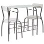 Alamont Home - Sutton 19.75"W x 35.5"L x 29.5"H Dining Table and Chair Set - White - Image 1