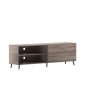 Alamont Home - Nelson TV Stand for up to 60" TV's with Adjustable Shelf and Storage Drawers - Walnut - Walnut - Image 1