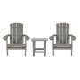 Alamont Home - Charlestown Indoor/Outdoor Adirondack Style Side Table and 2 Chair Set - Gray - Image 1