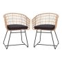 Alamont Home - Devon Patio Lounge Chair - Natural/Black - Image 1