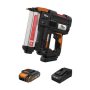 WORX - Nitro 20V Cordless 18GA Brad Nail Gun (1 x 2.0Ah Battery & 1 x Charger Included) - Black - Image 1