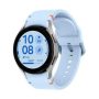 Samsung - Galaxy Watch FE Aluminum Smartwatch 40mm LTE with Blue Band - Silver - Image 1