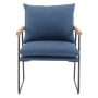 OSP Home Furnishings - Dutton Armchair - Navy - Image 1