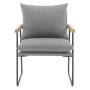 OSP Home Furnishings - Dutton Armchair - Charcoal - Image 1