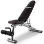 Costway - Adjustable Weight Bench 660 lbs Heavy Duty Commercial Grade Fitness Workout Gym - Black - Image 1