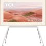 NXTFRAME TV Movable Floor Stand for 55"- 85" TCL NXTFRAME TVs with Magnetic Decorative Cover - White - Image 1