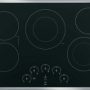 GE - Profile Series 30" Built-In Electric Cooktop - Stainless Steel-on-Black - Image 3