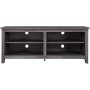 Walker Edison - Rustic Wood TV Stand for TVs up to 60" - Charcoal - Image 1