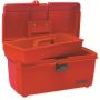URREA 14 in. Plastic Red Tool Box with Metal Clasps - Image 2