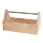 Houseworks 8.25 In. Unfinished Wood Large Tool Box or Garden Tote Kit - Image 1