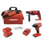 Hilti 22-Volt Lithium-Ion Cordless Rotary Hammer Drill/Impact Driver Compact Combo Kit (2-Tool) - Image 1
