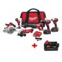 Milwaukee M18 18V Lithium-Ion Cordless Combo Kit (6-Tool) With M18 18V Lithium-Ion 3.0Ah Battery - Image 1