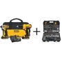 DEWALT 20V MAX Lithium-Ion Cordless Combo Kit (2 Piece), Mechanics Tool Set (200 Piece), (2) 20V 1.3Ah Batteries, and Charger - Image 1