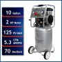 California Air Tools 10 Gal. 2.0 HP Ultra Quiet and Oil-Free Electric Air Compressor - Image 1