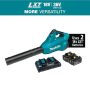 Makita 120 MPH 473 CFM 18V X2 (36V) LXT Lithium-Ion Brushless Cordless Leaf Blower Kit with 2 Batteries 5.0Ah and Charger - Image 3