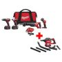 Milwaukee M18 18V Lithium-Ion Cordless Hammer Drill/Impact/Sawzall/Light Combo Kit (4-Tool) with M18 Compact Vacuum - Image 1