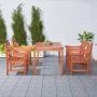 Vifah Malibu Wood 5-Piece Outdoor Dining Set - Image 1