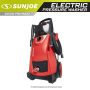 Sun Joe 1450 PSI 1.24 GPM 14.5 Amp Cold Water Corded Electric Pressure Washer, Red - Image 2