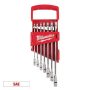 Milwaukee SAE Combination Ratcheting Wrench Mechanics Tool Set (7-Piece) - Image 1