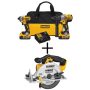 DEWALT 20V MAX XR Cordless Brushless 2 Tool Combo Kit, Cordless 6.5 in. Circular Saw, and (2) 20V 4.0Ah Batteries and Charger - Image 1