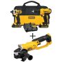 DEWALT 20V MAX Lithium-Ion Cordless Drill/Driver 2 Tool Combo Kit, 20V MAX 4.5-5 in. Grinder, and (2) 20V MAX 1.3Ah Batteries - Image 1