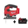 Milwaukee M18 FUEL 18-Volt Lithium-Ion Brushless Cordless Jig Saw with M18 5.0 Ah Battery - Image 1