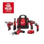 Milwaukee M12 12V Lithium-Ion Cordless Combo Kit (5-Tool) with Two 1.5 Ah Batteries, Charger and Tool Bag 2498-25H - Image 1