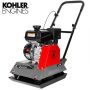 XtremepowerUS 6 HP 208 cc Kohler Gas Engine Walk-Behind Vibratory Tamper Plate Compactor, 3400 lbs. Compaction Force - Image 1