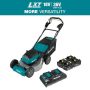 Makita 21 in. 18V X2 (36V) LXT Lithium-Ion Cordless Walk Behind Self Propelled Lawn Mower Kit with 4 Batteries (5.0 Ah) - Image 2